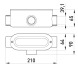 i0560004 Соединитель ревизионный Т-образный e.industrial.pipe.db.revise.t.1-1/4" для труб 1-1/4" - Метэнерго