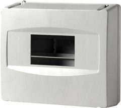 CSU1035 Корпус пластиковый 8-модульный e.plbox.stand.08, без дверки - Метэнерго