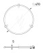 l0590003 Захисне скло e.high.light.al.glass.470 до світильника серії 2203, 470 мм - Метенерго