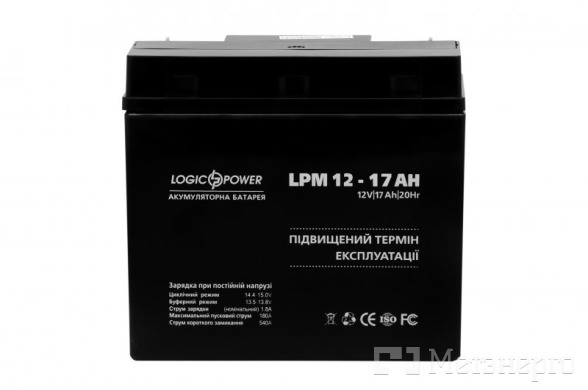Logic4162 Аккумулятор AGM LPM 12 - 17 AH - Метэнерго