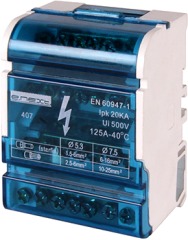 p0650001 Шина нулевая e.cbs.pro.2.7 в корпусе на DIN-рейку - Метэнерго