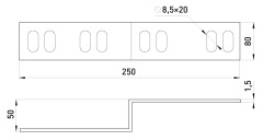 405-8P-R Правосторонняя редукция легкая 50х80 мм - Метэнерго