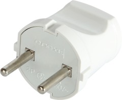 s9100001 Вилка бытовая e.plug.001.10, без з/к,10А белая - Метэнерго