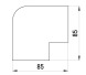 s3033008 Плоский угол e.trunking.blend.angle.stand.60.40 для короба 60х40мм - Метэнерго