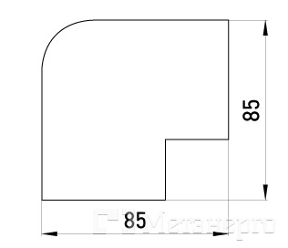 s3033008 Плоский угол e.trunking.blend.angle.stand.60.40 для короба 60х40мм - Метэнерго s3033008 Плоский угол e.trunking.blend.angle.stand.60.40 для короба 60х40мм - Метэнерго