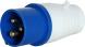 p011003 Силова вилка переносна e.plug.pro.3.63, 3п., 220В, 63А (033) - Метенерго