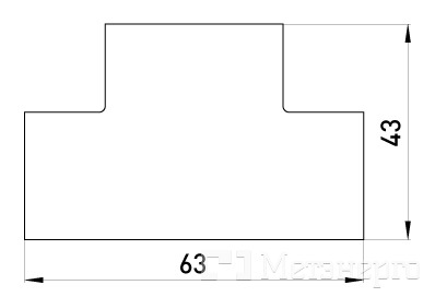 s5033003 Т-з'єднувач e.trunking.t.channel.stand.20.10 для короба 20х10мм - Метенерго s5033003 Т-з