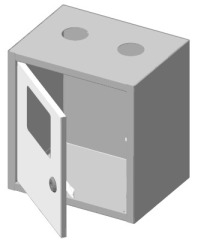 Б00001709 Ящик для установки лічильників газу ЯСГ-4М тип лічильника G1,6-G4 - Метенерго
