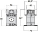 TA32750C500 Трансформатор струму TA327 32,5x10,5 (d=27мм.) 500/5А (кл.0,5=12 ВА) - Метенерго