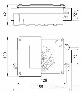 025 Коробка монтажная металлическая Р21/2 IP 44 380 B - Метэнерго 025 Коробка монтажная металлическая Р21/2 IP 44 380 B - Метэнерго