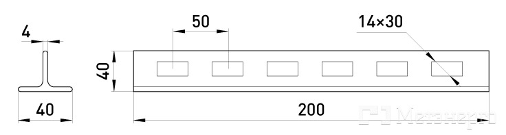 AT-80-20 T консоль 200 мм - Метэнерго