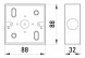 s8035001 Коробка монтажная e.pipe.db.stand.88.88.32 для труб, 88х88х32мм - Метэнерго