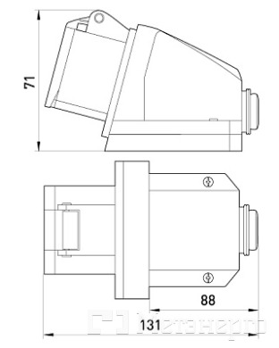 p012001 Силовая розетка стационарная e.socket.pro.3.16, 3п., 220В, 16А (113) - Метэнерго p012001 Силовая розетка стационарная e.socket.pro.3.16, 3п., 220В, 16А (113) - Метэнерго