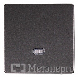 ins0030008 Кнопка e.lux.11651L.pn.anthracite.hang одинарна "антрацит" з підсвіткою (в промоупаковці) - Метенерго