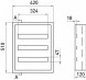 s0100206 Корпус металлический e.mbox.pro.n.54z IP31 навесной на 54 модуля с замком - Метэнерго