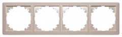 ins0030058 Рамка e.lux.10084L.4.fr.ivory.hang 4-местная, "слоновая кость" (в промоупаковке) - Метэнерго