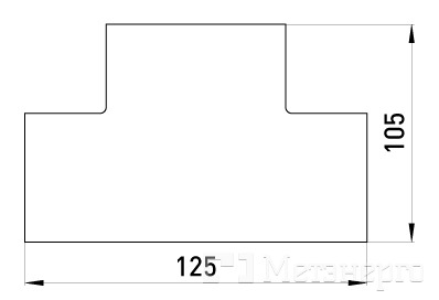 s5033009 Т-соединитель e.trunking.t.channel.stand.80.50 для короба 80х50мм - Метэнерго