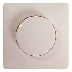 ins0020042 Панель e.lux.13011L.13006C.pn.ivory.shrink светорегулятора с диском, "слоновая кость" (запаяная в п/э) - Метэнерго
