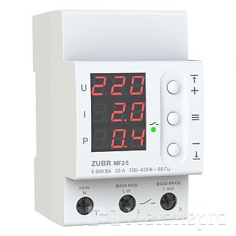 MF25-ZUBR Мультифункціональне реле ZUBR MF 25 - Метенерго MF25-ZUBR Мультифункціональне реле ZUBR MF 25 - Метенерго