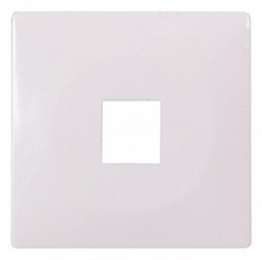 ins0040025 Панель e.lux.16111L.pn.white для розетки одинарной под Jack RJ12 или RJ45, белая - Метэнерго