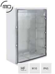 MD9030 Шкаф ударопрочный ABS 600x800x260 МП с прозрачной дверцей - Метэнерго
