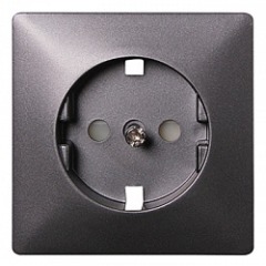 ins0030040 Панель e.lux.12311L.pn.anthracite.hang для розетки c з/к SHUKO, "антрацит" (в промоупаковке) - Метэнерго