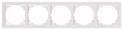 ins0040061 Рамка e.lux.10104L.5.fr.white 5-местная, белая - Метэнерго