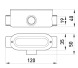 i0560001 Соединитель ревизионный Т-образный e.industrial.pipe.db.revise.t.1/2" для труб 1/2" - Метэнерго