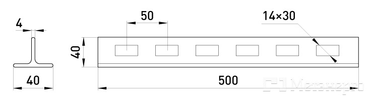 AT-80-50 T консоль 500 мм - Метэнерго AT-80-50 T консоль 500 мм - Метэнерго
