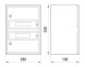 CP5102 Шафа удароміцна з АБС-пластика e.plbox.250.330.130.18m.blank, 250х330х130мм, IP65 з панеллю під 18 модулів - Метенерго