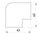 s3033003 Плоский кут e.trunking.blend.angle.stand.20.10 для короба 20х10мм - Метенерго