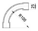 s3037002 Плавный угловой соединитель e.pipe.angle.large.stand.25 - Метэнерго