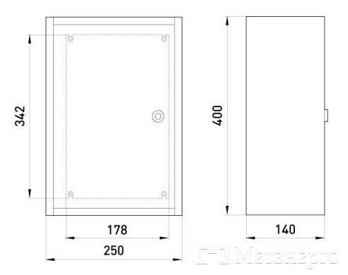 Б00012696 Бокс монтажный навесной БМ-40 (стекло)+П (250х400х140) IP54 - Метэнерго Б00012696 Бокс монтажный навесной БМ-40 (стекло)+П (250х400х140) IP54 - Метэнерго