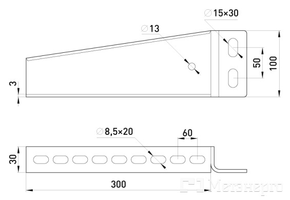 AI-H30 I & T консоль 300 мм - Метенерго AI-H30 I & T консоль 300 мм - Метенерго