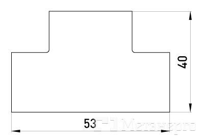 s5033005 Т-з'єднувач e.trunking.t.channel.stand.40.16 для короба 40х16мм - Метенерго s5033005 Т-з