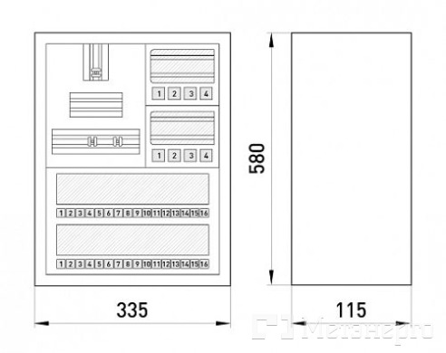 s0100073 Шкаф распределительный e.mbox.stand.n.f3.36.z.e под трехфазный электронный счетчик+ 36 мод., навесной с замком - Метэнерго s0100073 Шкаф распределительный e.mbox.stand.n.f3.36.z.e под трехфазный электронный счетчик+ 36 мод., навесной с замком - Метэнерго