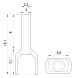 s4037003 Ізольований наконечник e.terminal.stand.te.2.1.white (TE1008 white) 2x1 кв.мм, білий - Метенерго