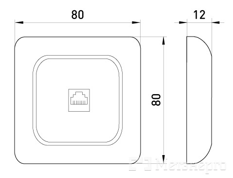228 Розетка компьютерная RJ45 - Метэнерго
