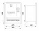 s0100016 Шкаф распределительный e.mbox.stand.w.f1.10.z под однофазный счетчик+ 10 мод. встраиваемый замком - Метэнерго