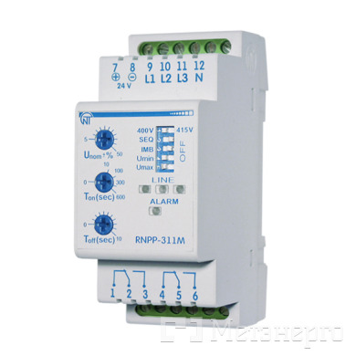NTRNP311D Трехфазное реле напряжения (контроля фаз) РНПП-311М (24V) - Метэнерго NTRNP311D Трехфазное реле напряжения (контроля фаз) РНПП-311М (24V) - Метэнерго