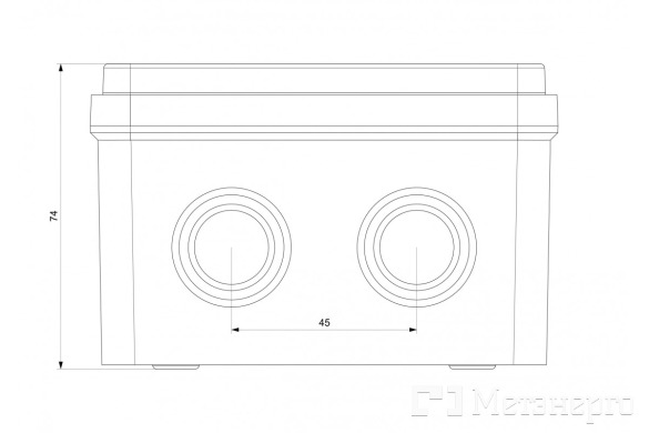 MD9052 Коробка монтажна ABS 110х110х74, IP65 - Метенерго MD9052 Коробка монтажна ABS 110х110х74, IP65 - Метенерго